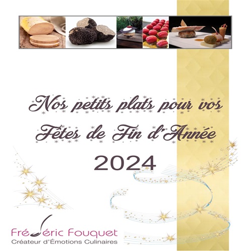 Notre carte de Plats et Menus pour vos Fêtes de Fin d'Année