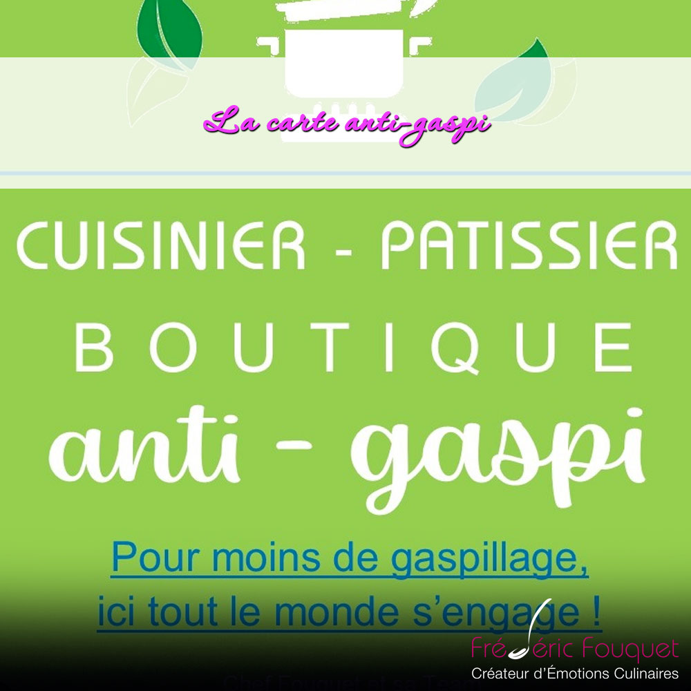 La carte Anti-Gaspi de Frédéric Fouquet
